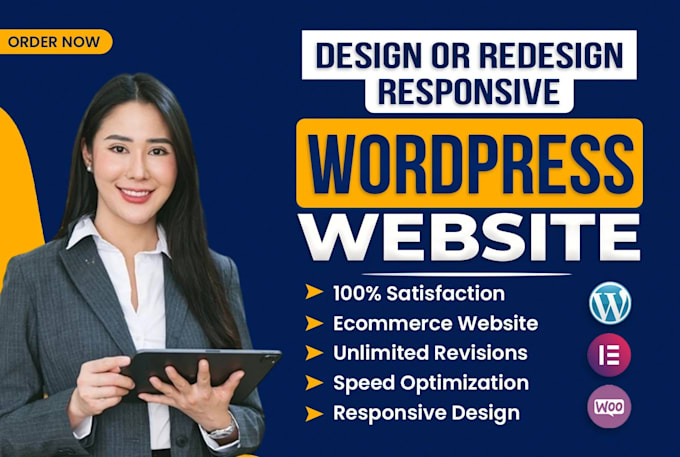design, redesign wordpress business website as divi or elementor expert