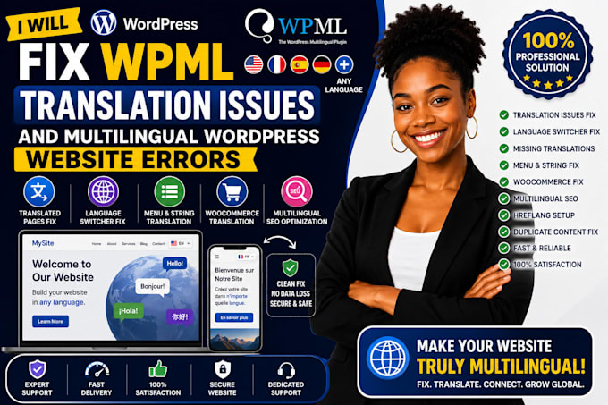 fix wpml translation issues and multilingual wordpress website errors