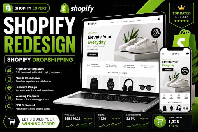 shopify store redesign shopify dropshipping store design shopify store redesign