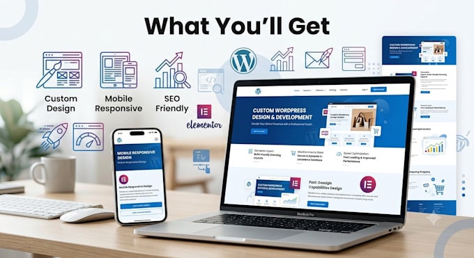 create a responsive wordpress website with woocommerce