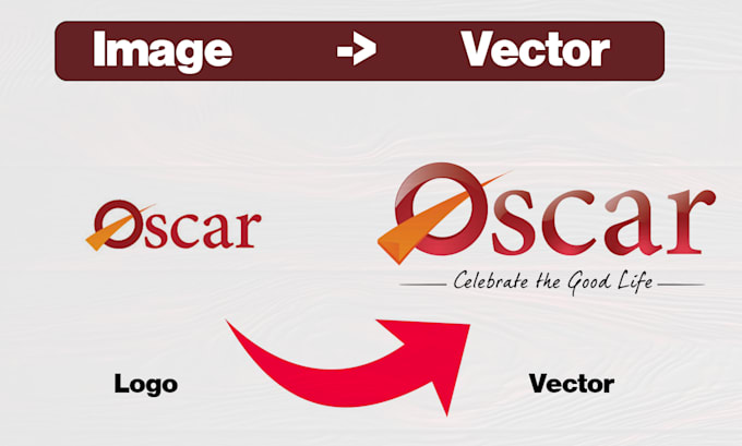do manually redraw and vectorize your logo or image tracing