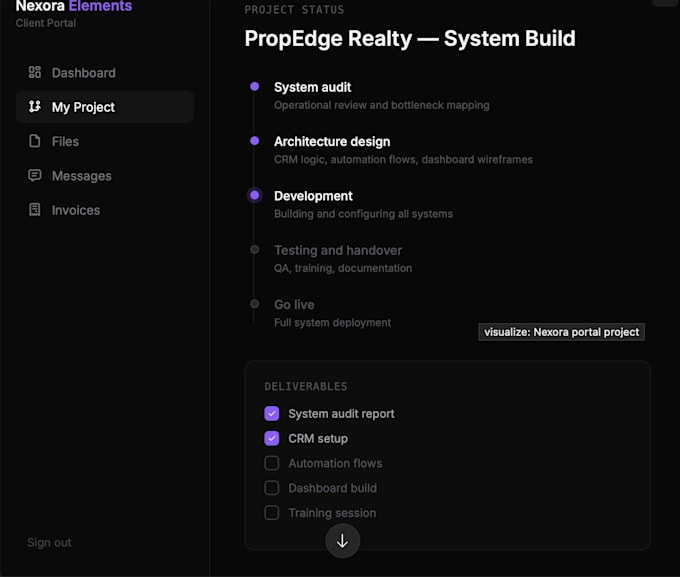 build a client portal with real time messaging and dashboards