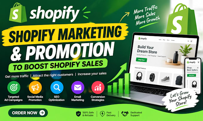 do shopify marketing and shopify promotion to boost shopify sales