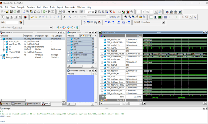 write, debug and simulate verilog systemverilog rtl using questasim and vivado