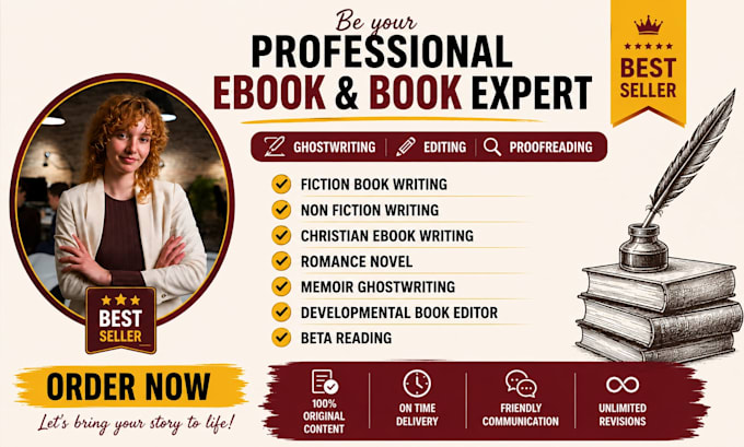 be your developmental book editor, fiction ghostwriter, memoir ebook ghostwriter
