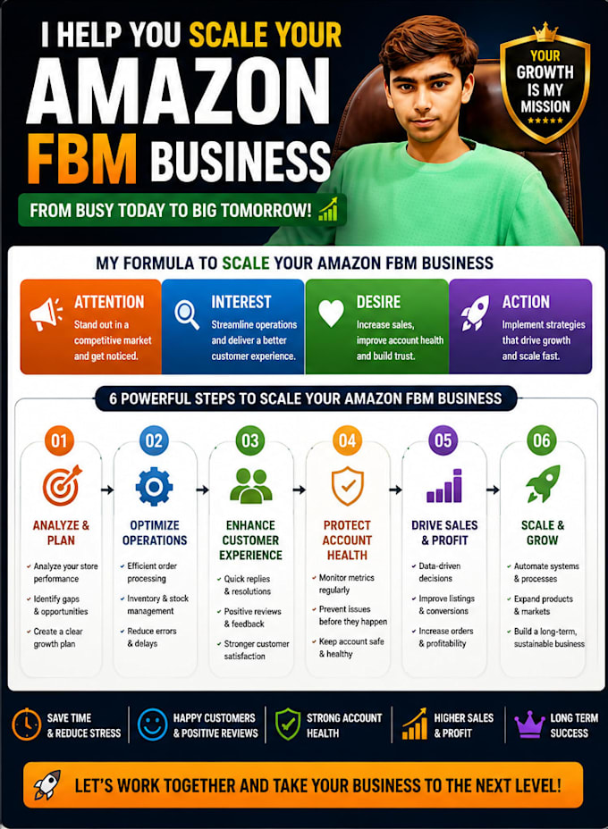 be your amazon fbm expert for complete store management