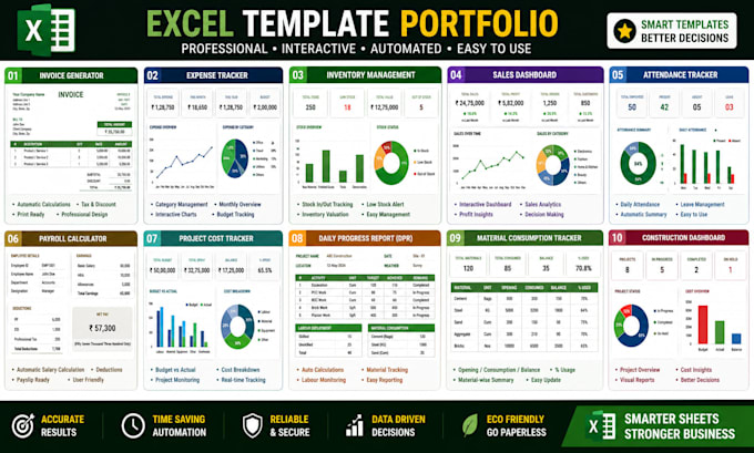 build professional interactive excel templates dashboards