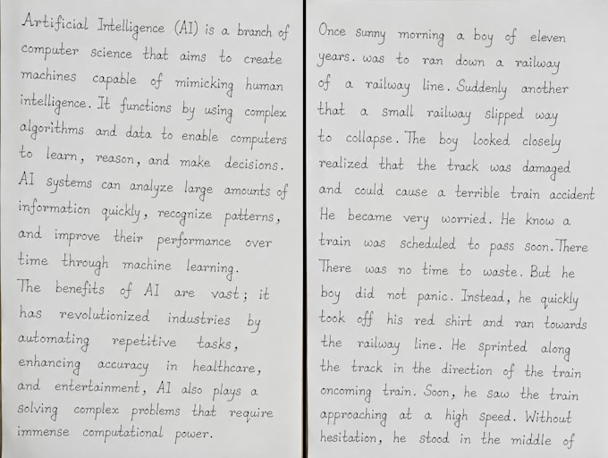do beautiful cursive handwriting and professional print copy