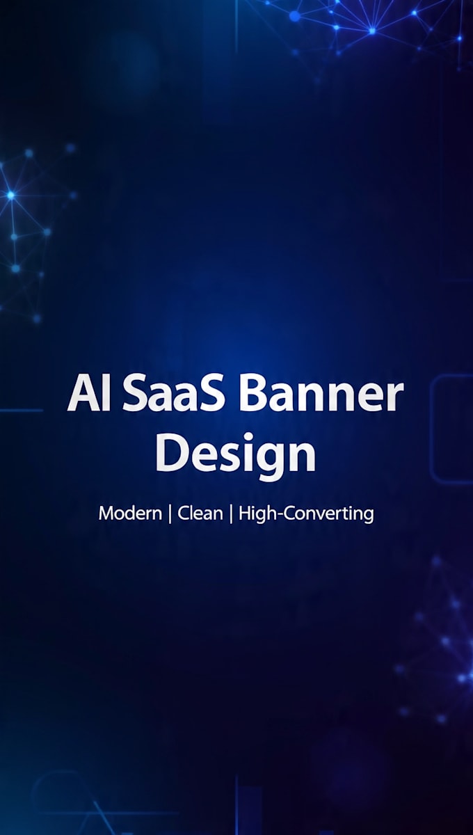 design ai saas website hero section or web banner