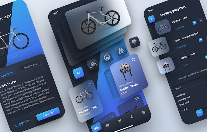 do UI UX design, website, dashboard, mobile app UI UX design