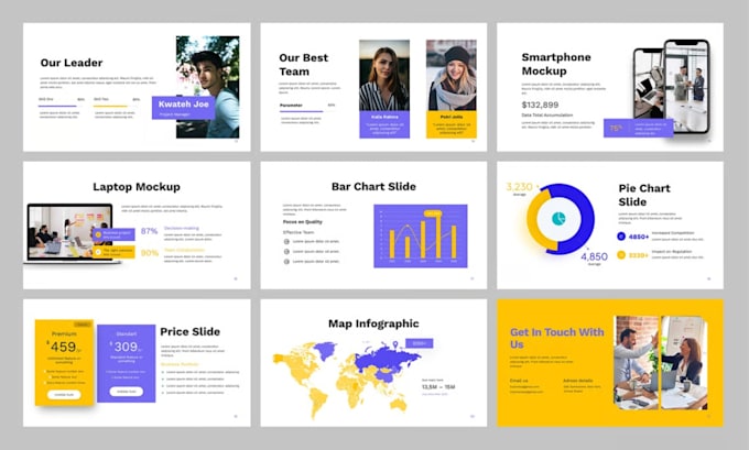 redesign marketing presentation, investor pitch deck, sales presentation design