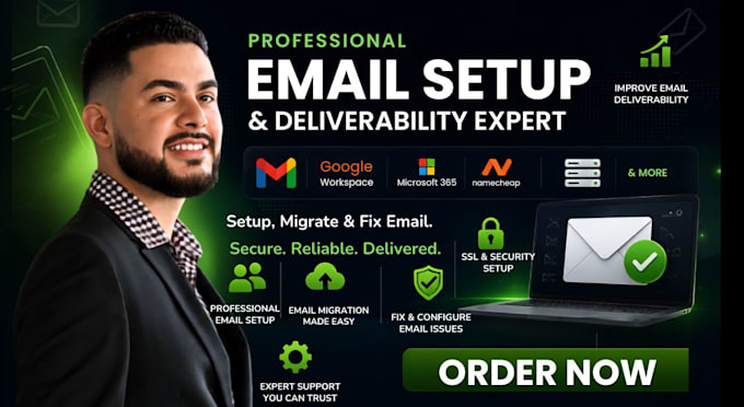 setup email domain, migrate, fix google email deliverability