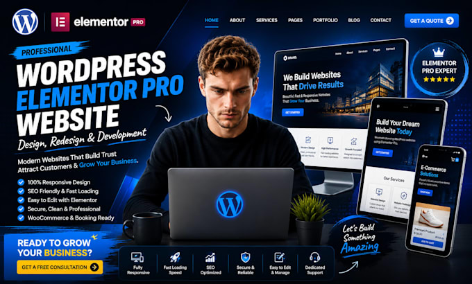 wordpress website design wordpress elementor pro website builder on wordpress