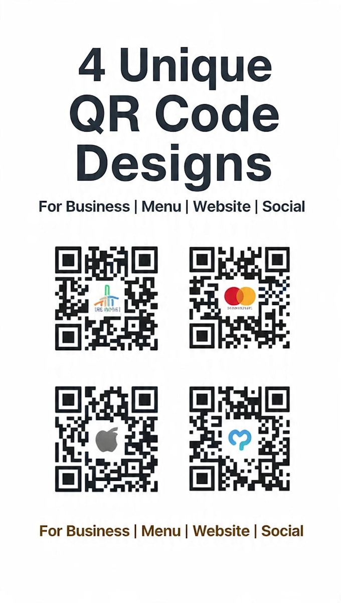 design custom qr code with logo for business and branding