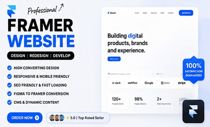 create a fast SEO friendly framer website for your business