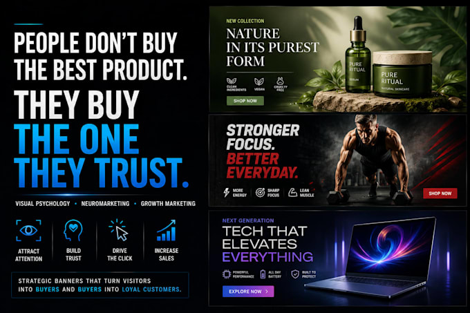 design high converting shopify website banners