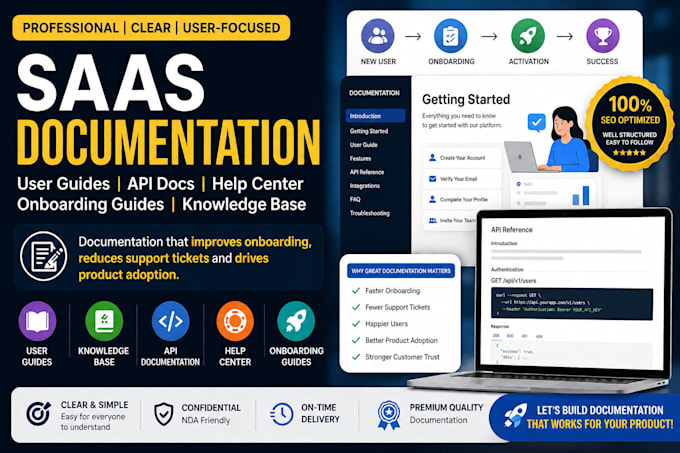 write saas documentation api documentation user guides and knowledge base