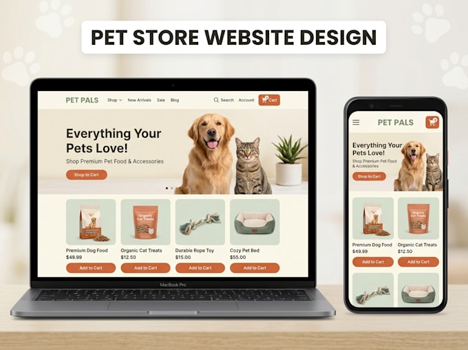 design wix pet care ecommerce website on wix shopify or  wordpress wix website