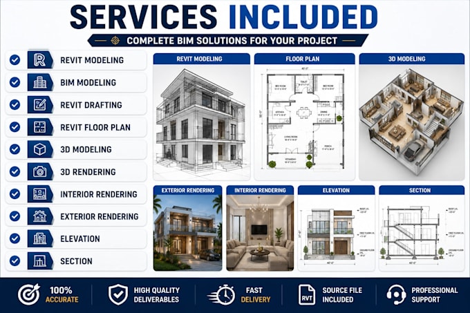 do revit modeling 3d rendering bim modeling and architectural design