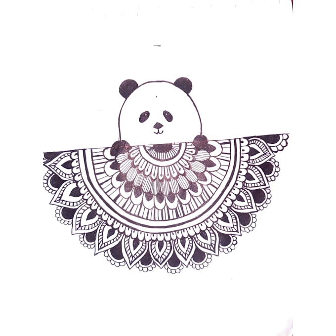 draw custom mandala art, line art, boho art for you