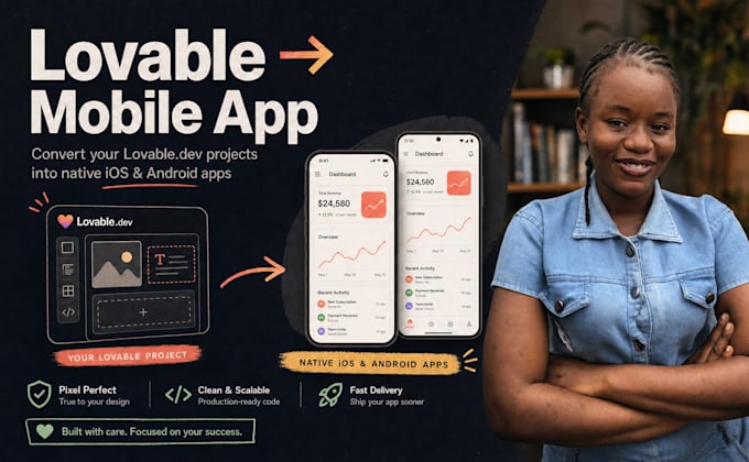 convert your lovable app to ios and android mobile app, vibe coding