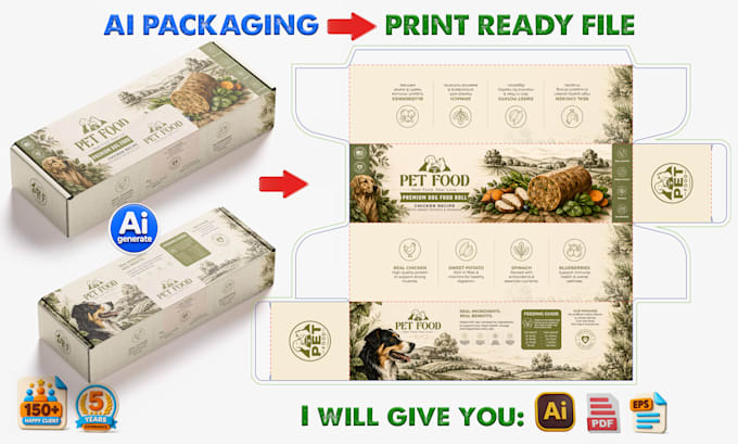 convert ai generated packaging into print ready vector files
