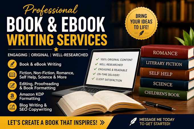 ebook, ghostwrite nonfiction, kindle book, amazon kdp
