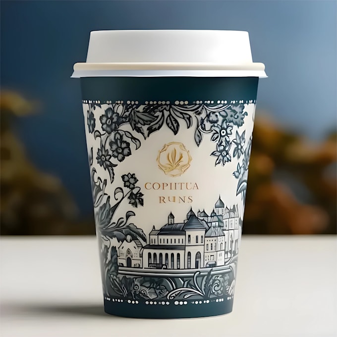 create professional paper cup design for your brand