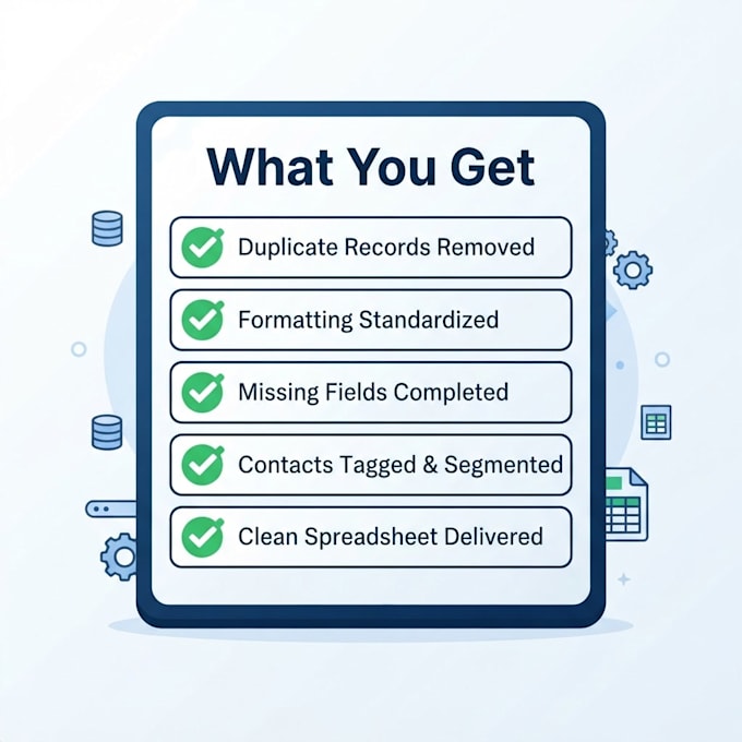 clean up and organize your CRM contact database