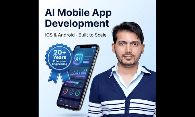 develop an ai powered mobile app for android and ios with a backend