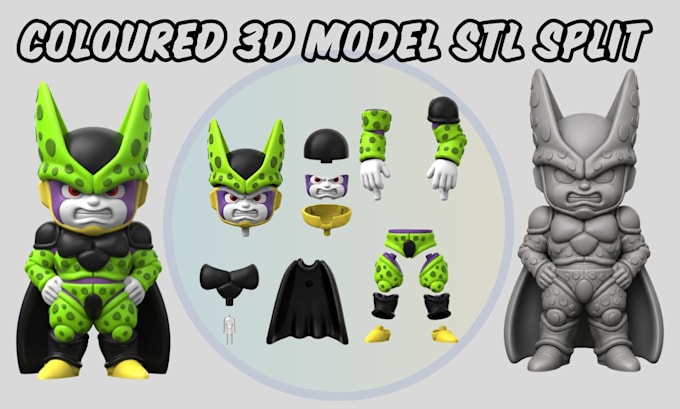 color 3d model split stl to 3mf bambu studio convert 2d to 3d for printing