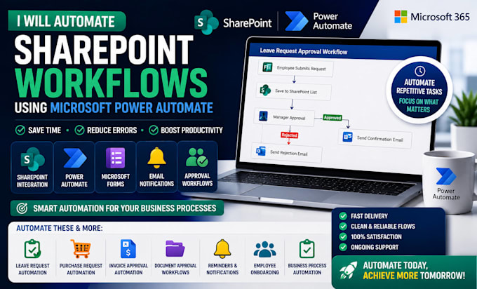 automate sharepoint workflows using microsoft power automate