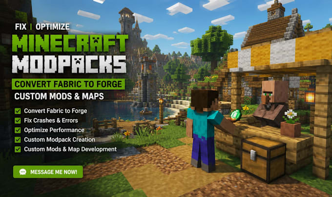 create fix optimize minecraft modpacks convert fabric to forge custom mod map