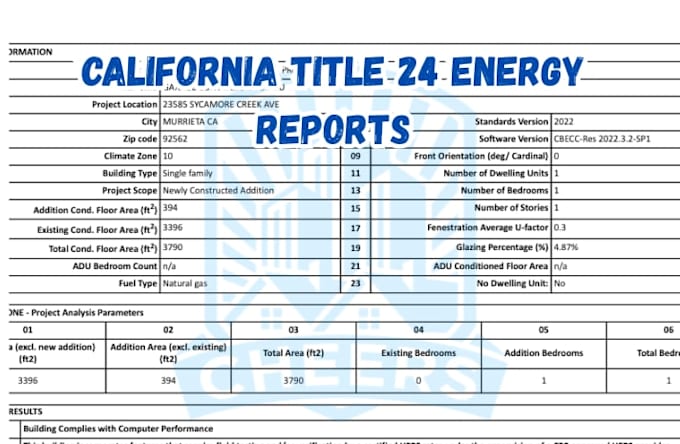 prepare california title 24 energy compliance report