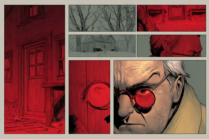 draw special comic illustration or graphic novel