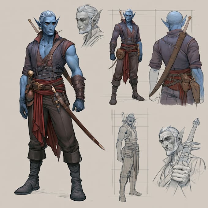 make dnd character art and dnd character design