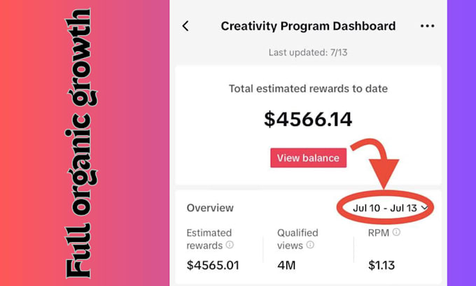 grow your tiktok organically and help with tiktok monetization