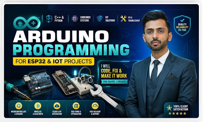 do arduino programming for esp32 and iot projects