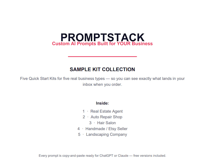 create custom chatgpt prompts for your business
