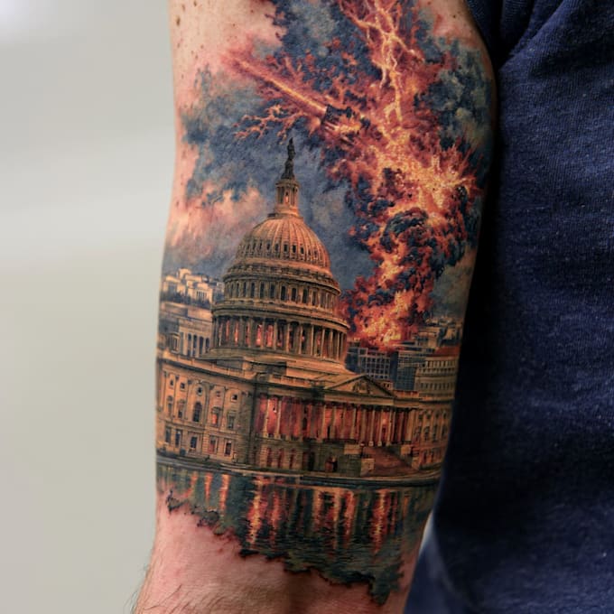 custom a watercolor tattoo design