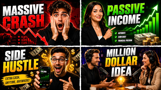design custom youtube thumbnails for any niche