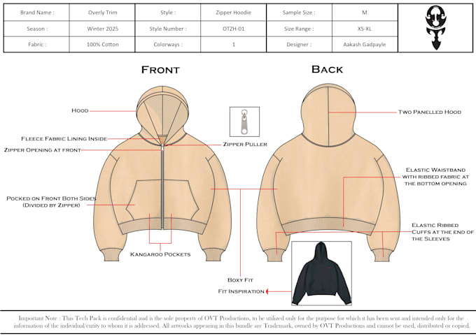 design upperwear garments and create manufacturer ready techpacks for it