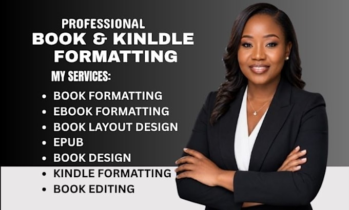 format your book for kindle, paperback and hardcover