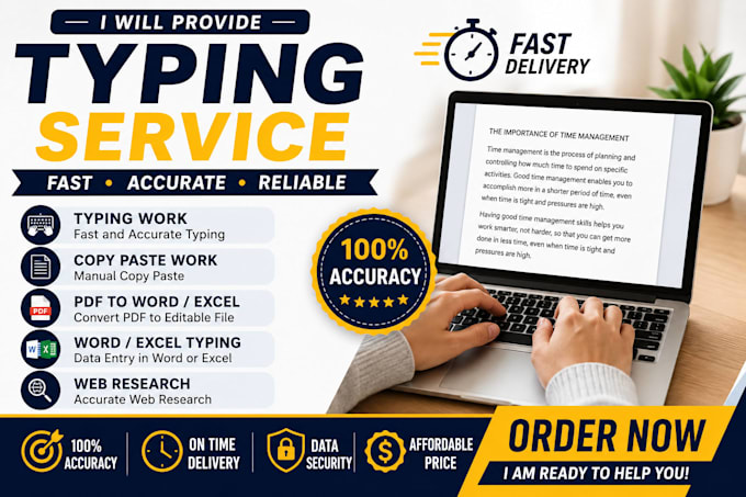 do fast and accurate data entry