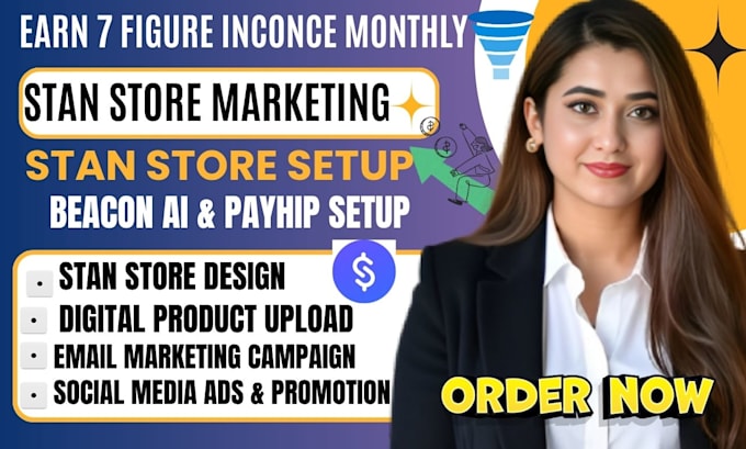 setup stan store payhip etsy shop whop beacons ai, gumroad, stan store marketing