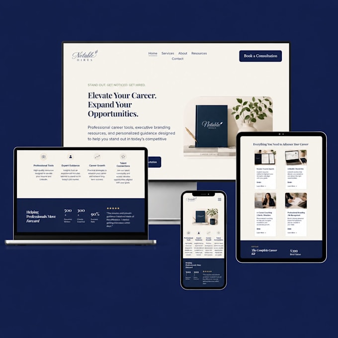 design a high converting squarespace landing page
