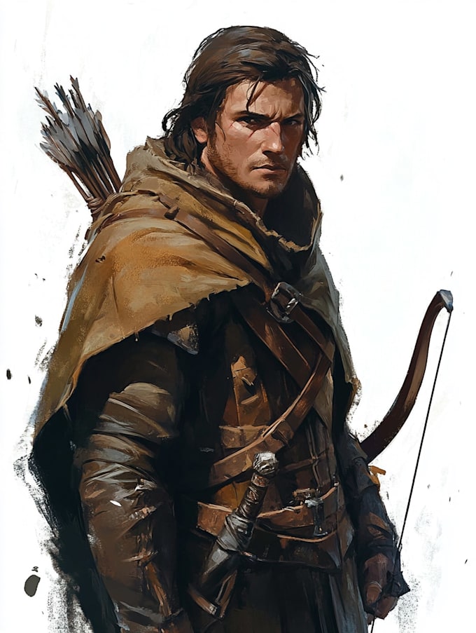 fantasy dnd character art and dnd character