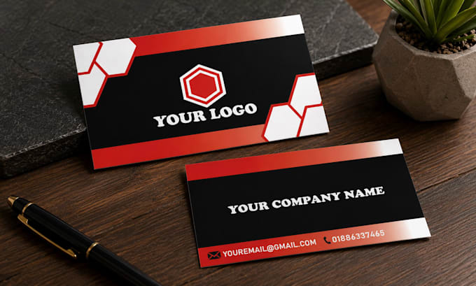 design a professional business card for your brand