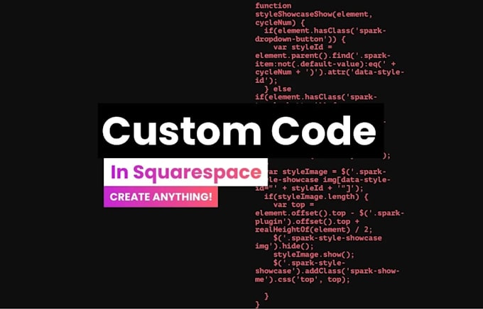 do custom code in squarespace, API integration and custom plugin development