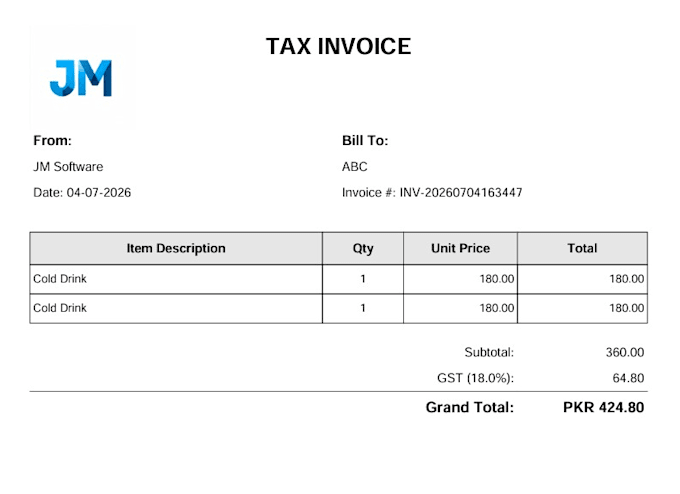 develop custom invoice billing software for your shop pos system